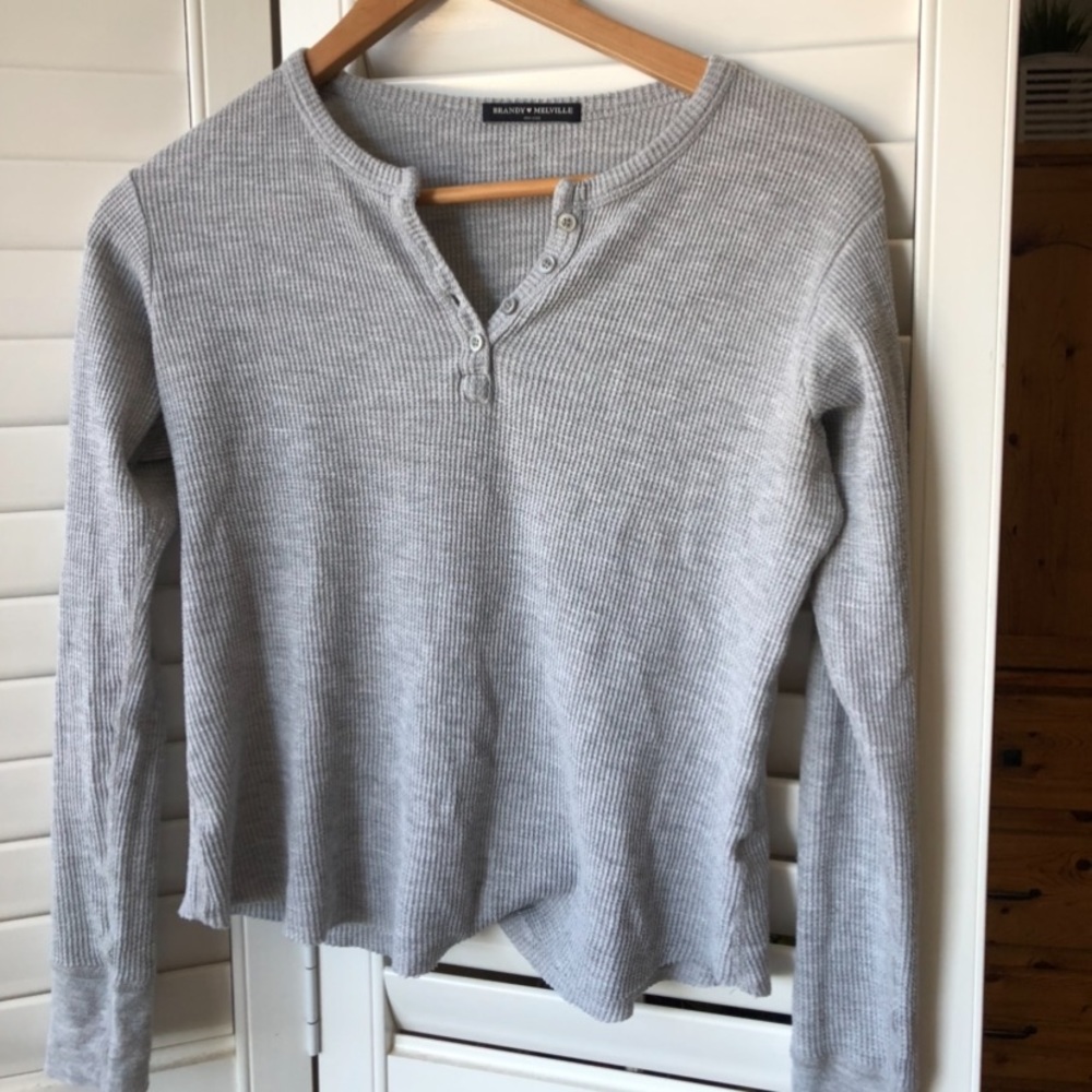 Brandy Melville Waffle Top